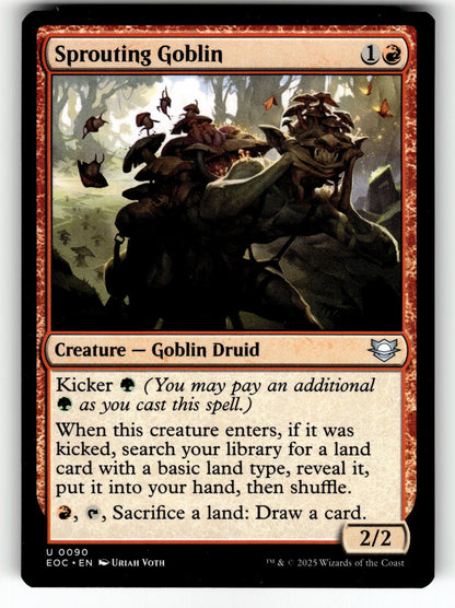 Sprouting Goblin – 90 EOC: Commander: Edge of Eternities U NM