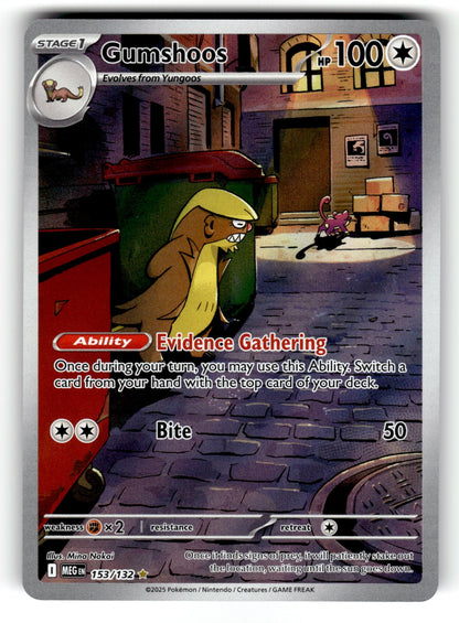Gumshoos - – 153/132 MEG: ME01: Mega Evolution Illustration Rare Holo NM