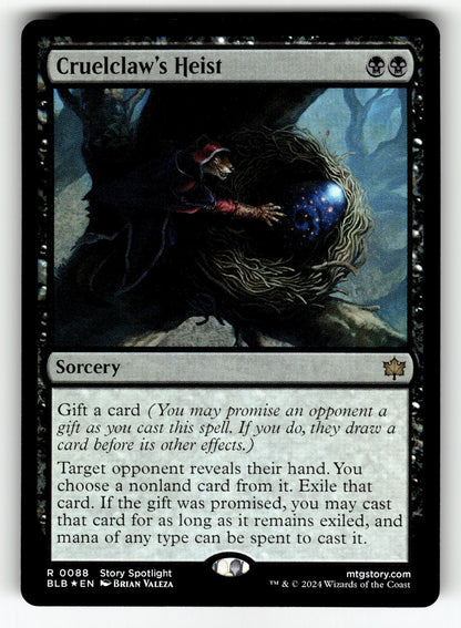 Cruelclaw's Heist – 88 BLB: Bloomburrow R Foil NM