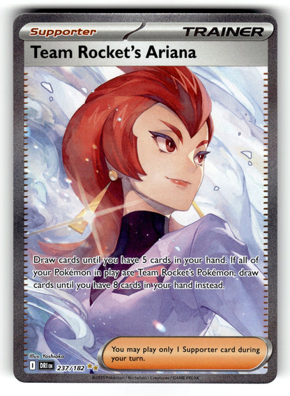 Team Rocket's Ariana – 237/182 DRI: SV10: Destined Rivals Special Illustration Rare HoloNM