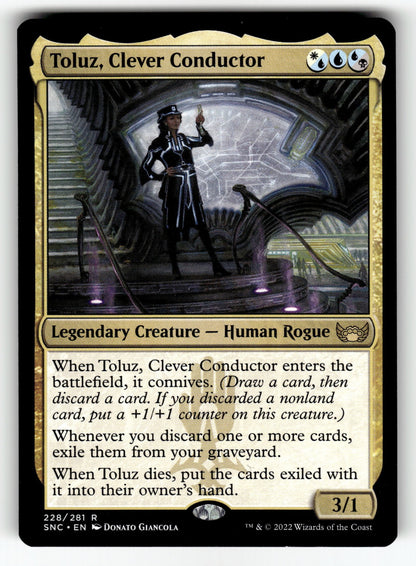 Toluz, Clever Conductor – 228 PRE: Prerelease Cards R FoilNM