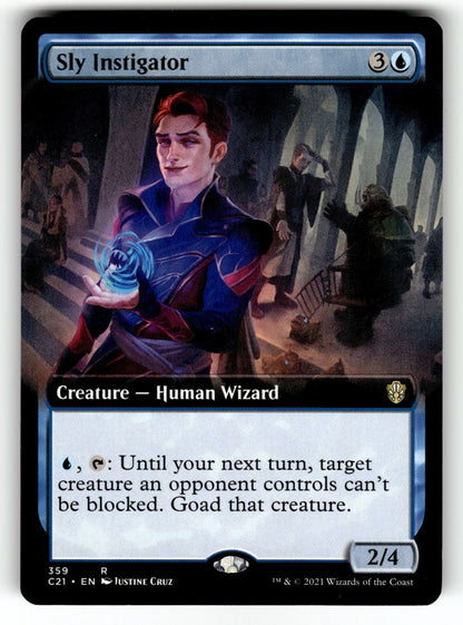 Sly Instigator (Extended Art) – 359 C21: Commander 2021 R LP