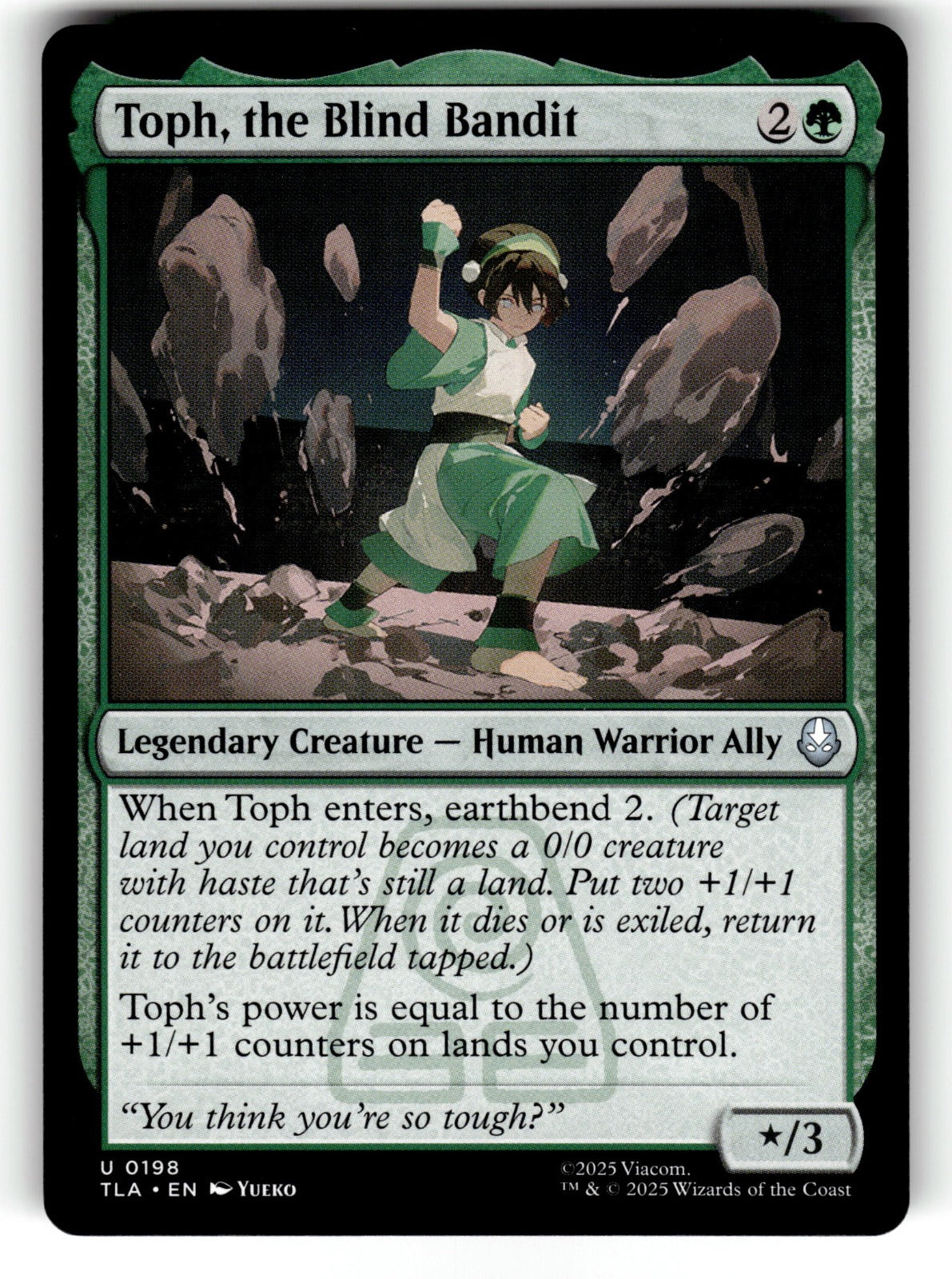 Toph, the Blind Bandit – 198 TLA: Avatar: The Last Airbender U NM