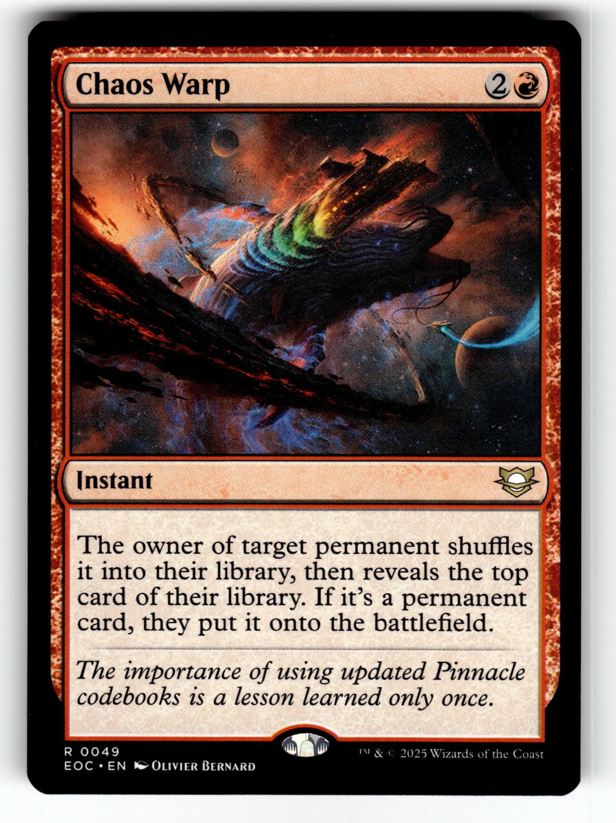 Chaos Warp – 49 EOC: Commander: Edge of Eternities R NM