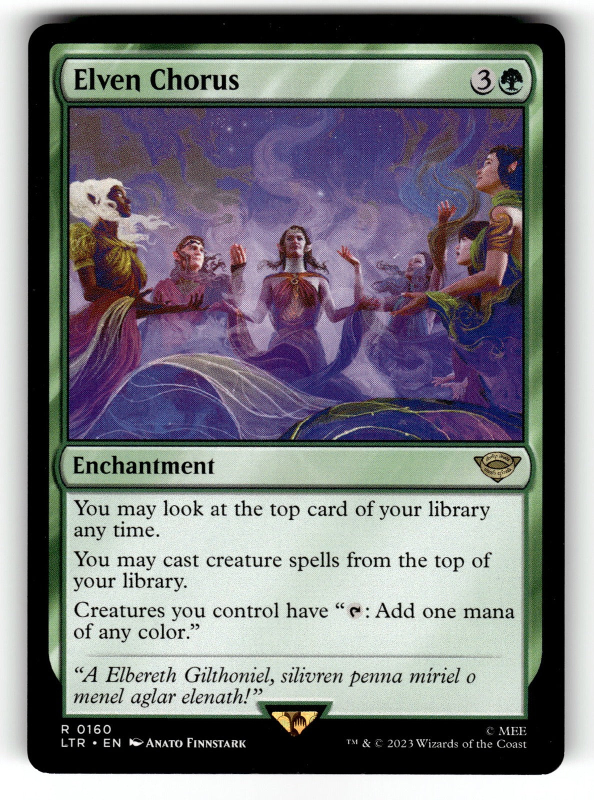 Elven Chorus – 160 LTR: Universes Beyond: The Lord of the Rings: Tales of Middle-earth R NM