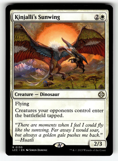 Kinjalli's Sunwing – 130 LCC: Commander: The Lost Caverns of Ixalan R NM
