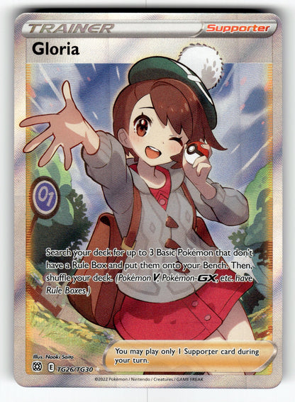 Gloria – TG26/TG30 SWSH09:TG: SWSH09: Brilliant Stars Trainer Gallery Ultra Rare Holo NM