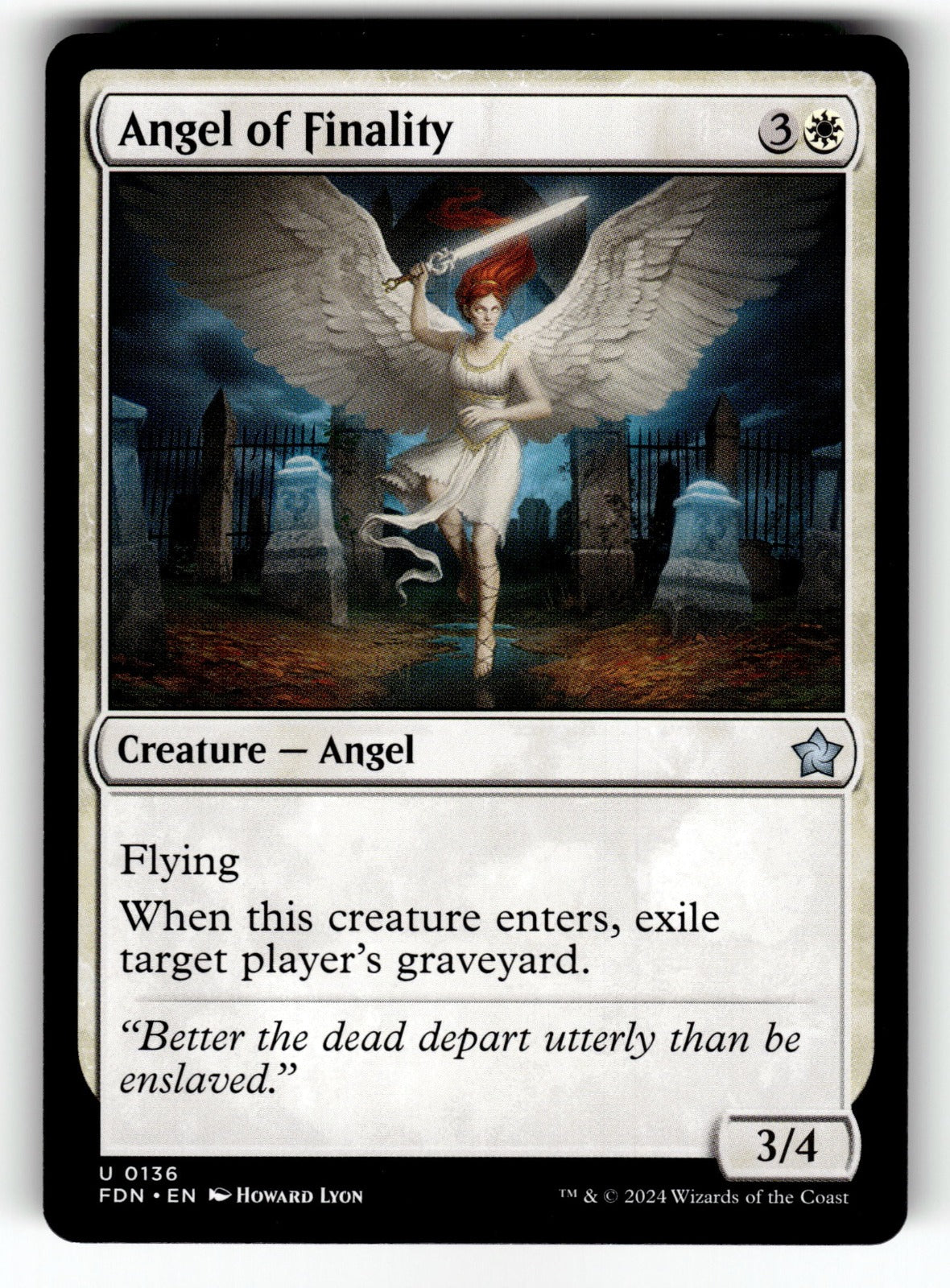 Angel of Finality – 136 FDN: Foundations U NM