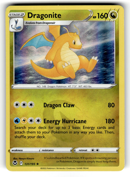 Dragonite – 131/195 SWSH12: SWSH12: Silver Tempest Holo Rare NM