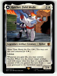 Ratchet, Field Medic – 2 BOT: Universes Beyond: Transformers M NM (Back)