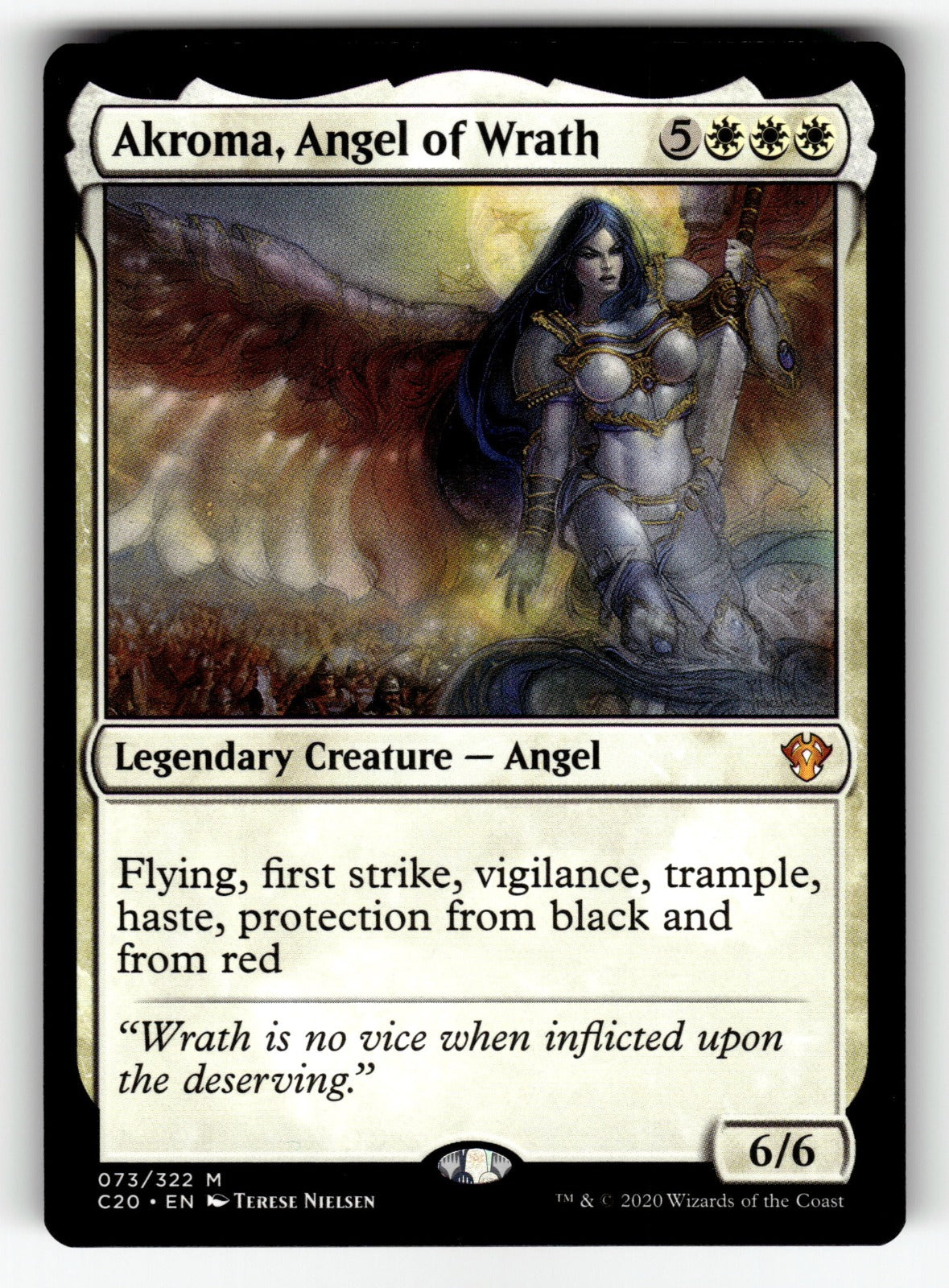 Akroma, Angel of Wrath – 73 C20: Commander 2020 M NM