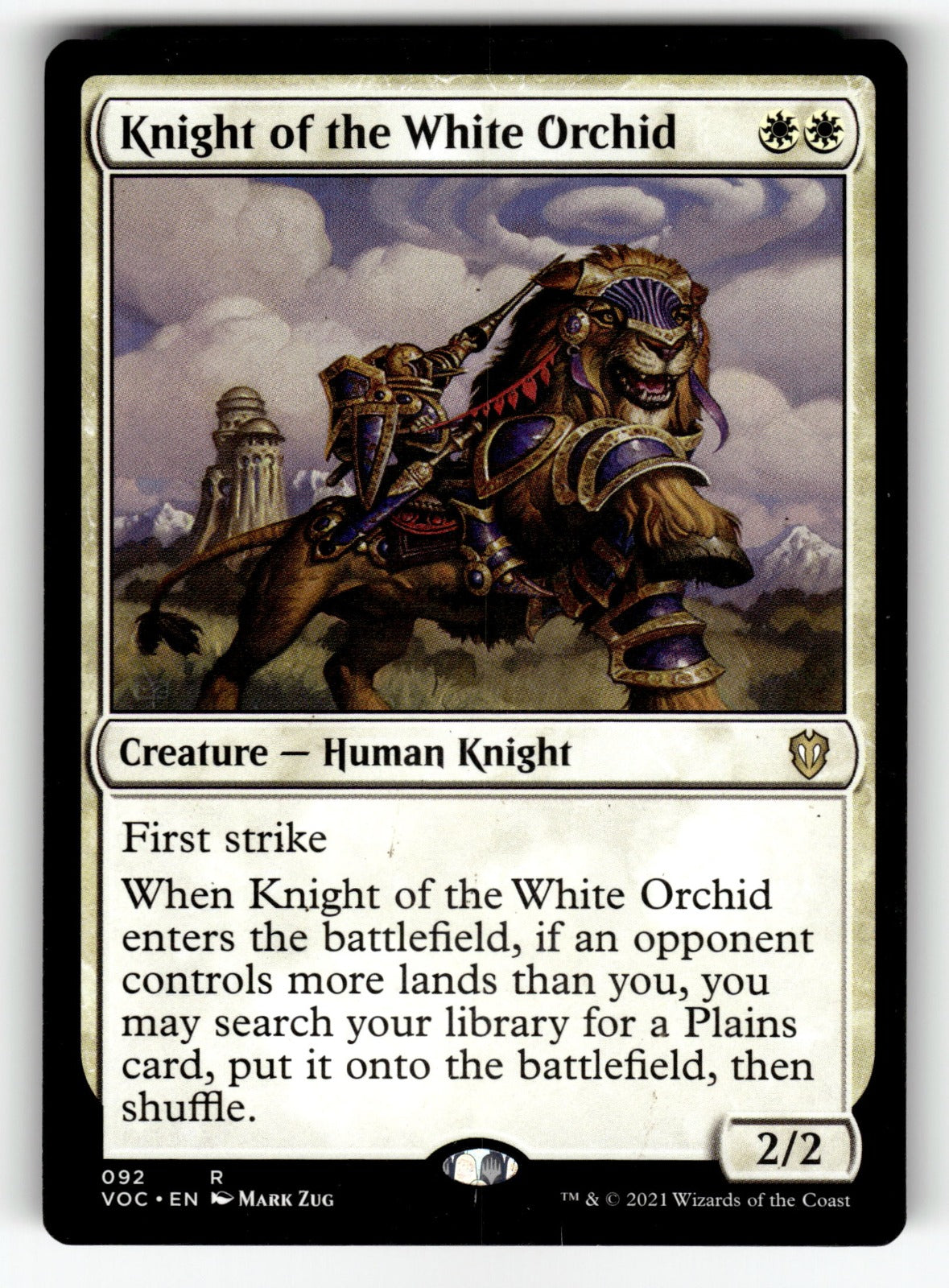 Knight of the White Orchid – 92 VOC: Commander: Innistrad: Crimson Vow R NM