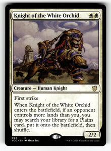 Knight of the White Orchid – 92 VOC: Commander: Innistrad: Crimson Vow R NM