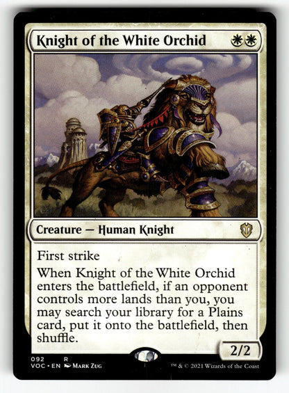 Knight of the White Orchid – 92 VOC: Commander: Innistrad: Crimson Vow R NM