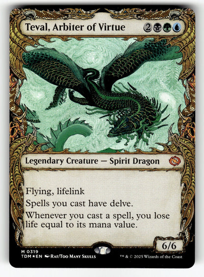 Teval, Arbiter of Virtue (Showcase) – 319 TDM: Tarkir: Dragonstorm M Foil NM