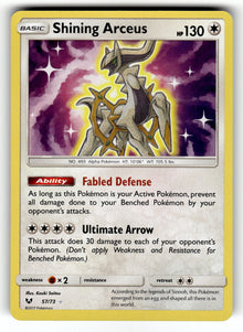 Shining Arceus – 57/73 SHL: Shining Legends Shiny Holo Rare Holo NM