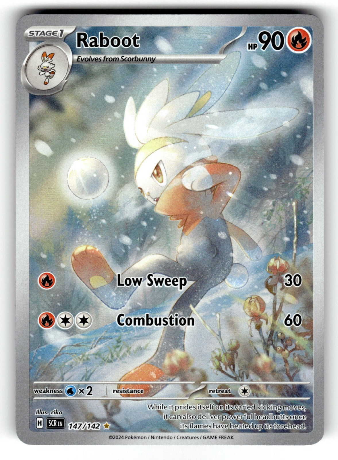 Raboot - – 147/142 SCR: SV07: Stellar Crown Illustration Rare HoloNM