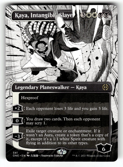 Kaya, Intangible Slayer (Borderless) – 341 ONE: Phyrexia: All Will Be One R NM