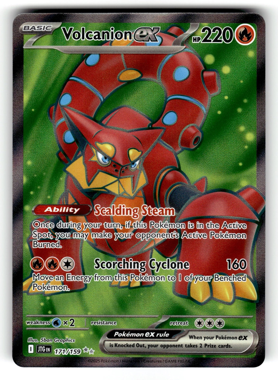 Volcanion ex - – 171/159 JTG: SV09: Journey Together Ultra Rare HoloNM