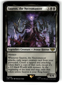 Sauron, the Necromancer – 106 LTR: Universes Beyond: The Lord of the Rings: Tales of Middle-earth R NM