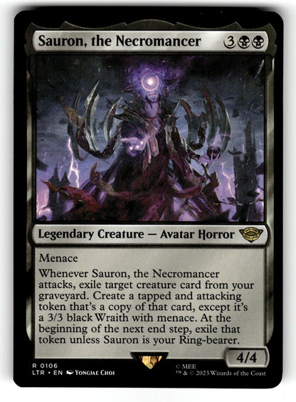Sauron, the Necromancer – 106 LTR: Universes Beyond: The Lord of the Rings: Tales of Middle-earth R NM