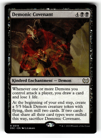 Demonic Covenant – 19 DSC: Commander: Duskmourn: House of Horror R NM