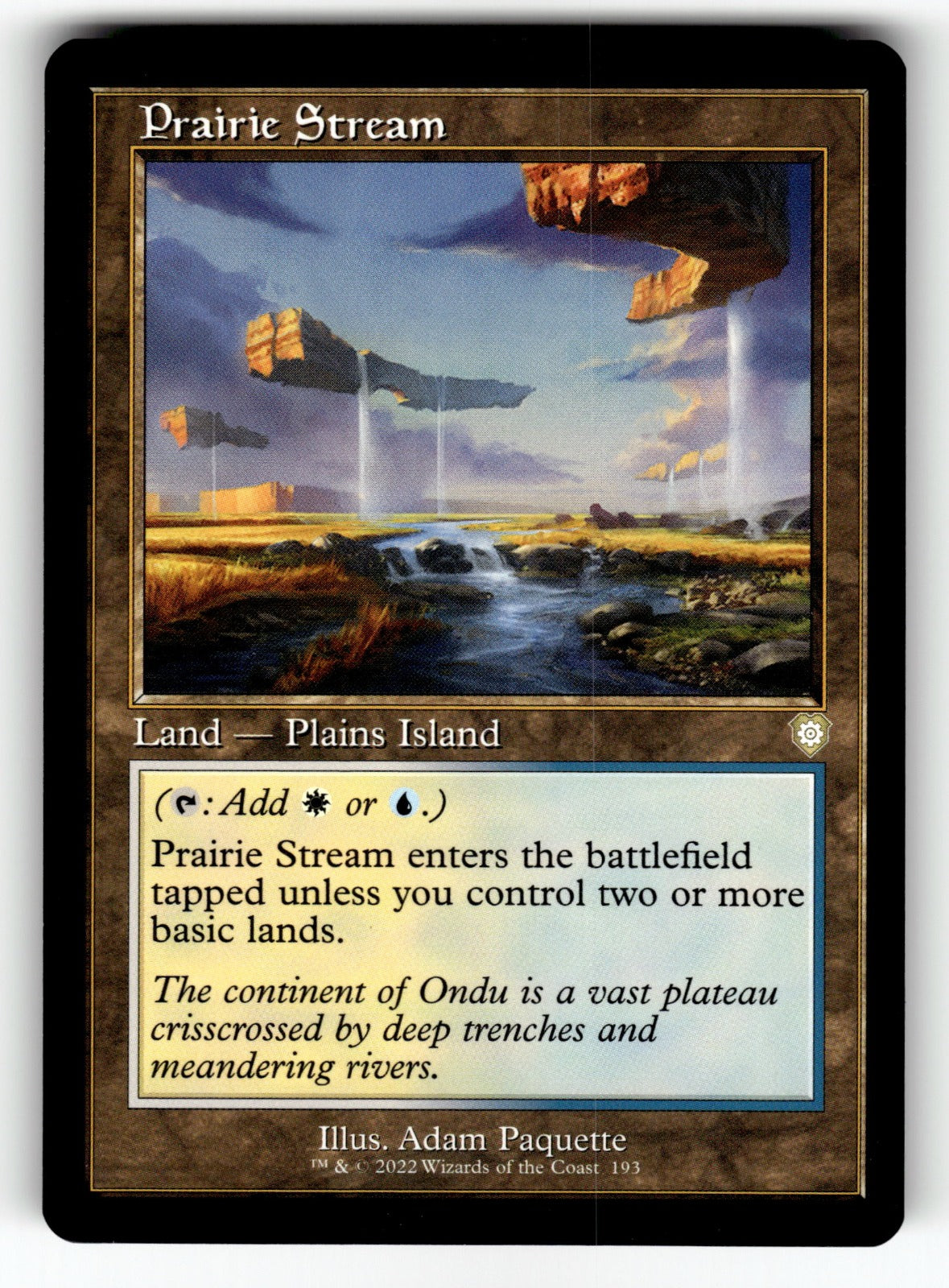 Prairie Stream (Retro Frame) – 193 BRC: Commander: The Brothers' War R NM