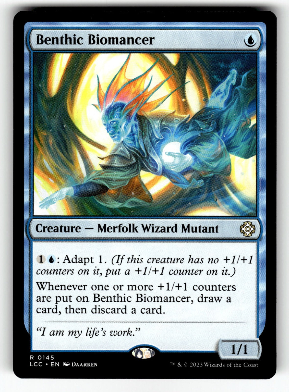 Benthic Biomancer – 145 LCC: Commander: The Lost Caverns of Ixalan R NM