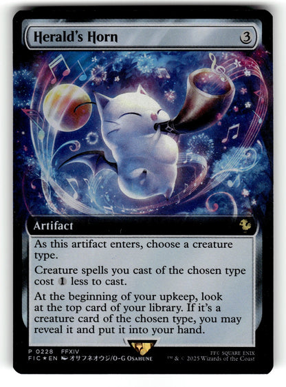 Heralds Horn Extended Art – 228 BABP: Buy-A-Box Promos P Foil NM