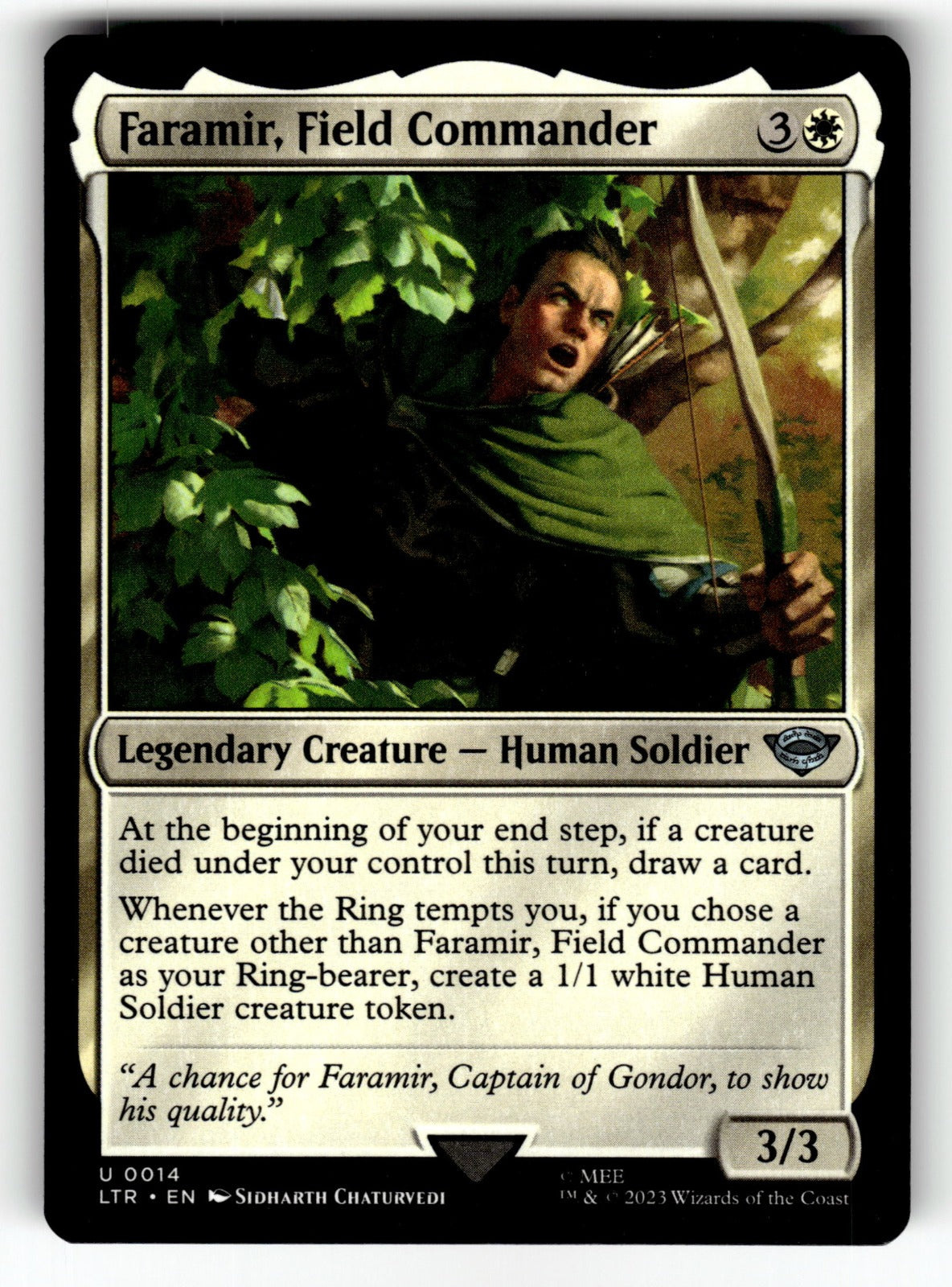Faramir, Field Commander – 14 LTR: Universes Beyond: The Lord of the Rings: Tales of Middle-earth U NM