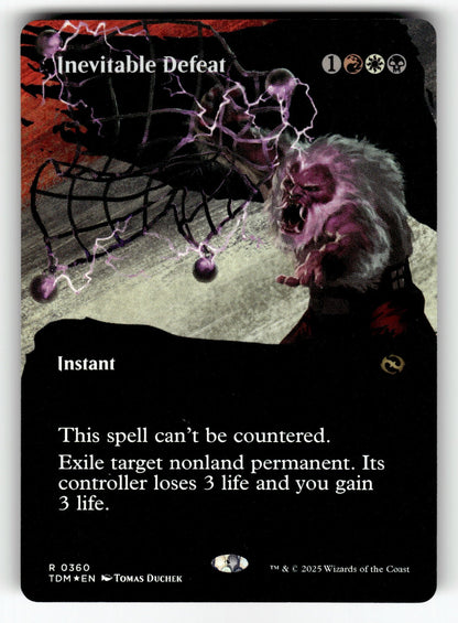 Inevitable Defeat (Borderless) – 360 TDM: Tarkir: Dragonstorm R Foil NM