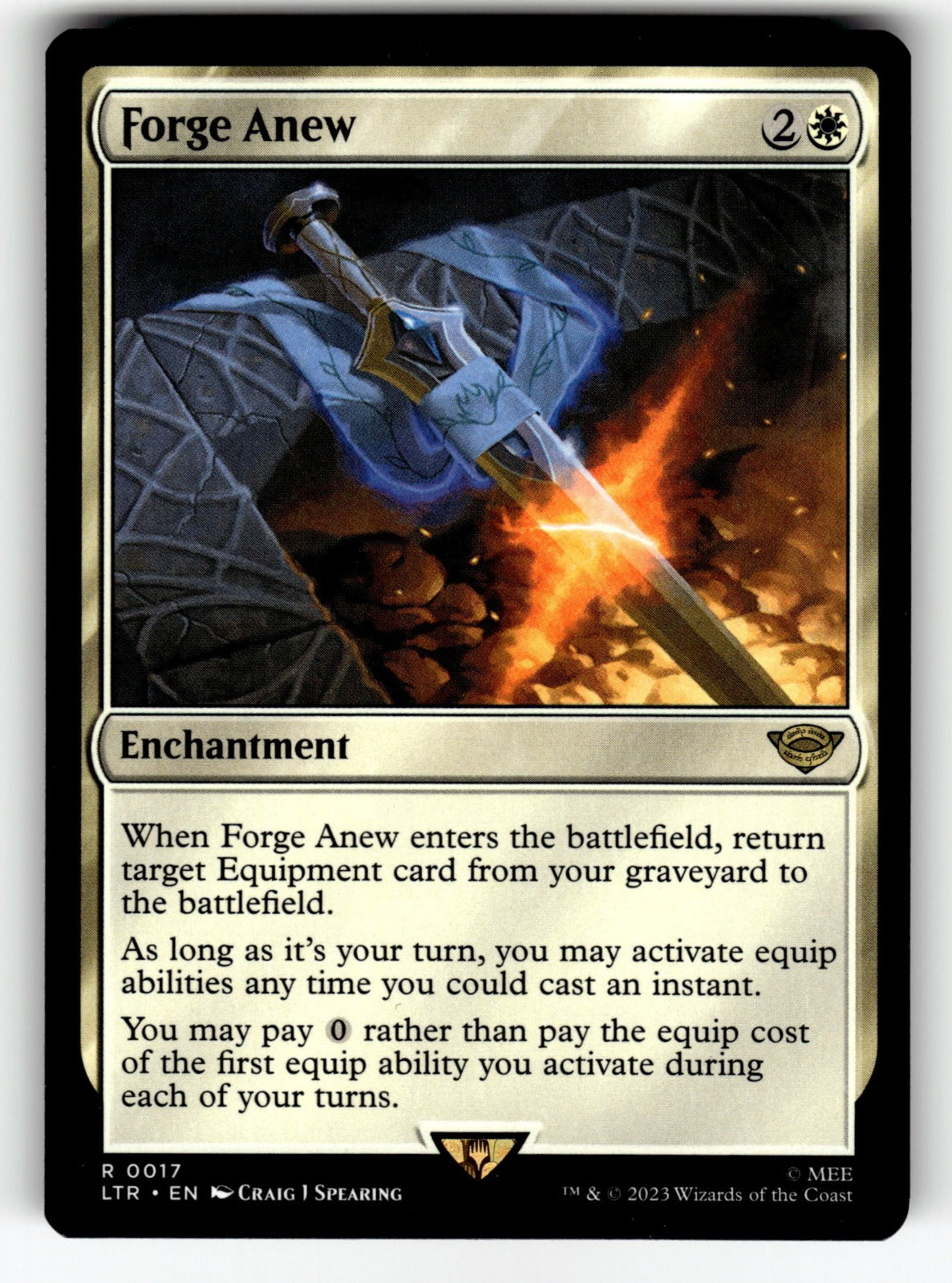 Forge Anew – 17 LTR: Universes Beyond: The Lord of the Rings: Tales of Middle-earth R NM