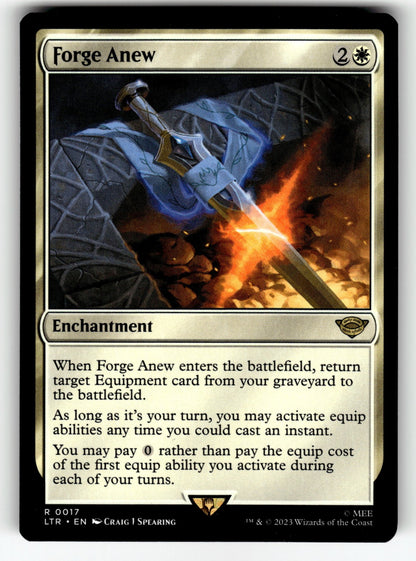 Forge Anew – 17 LTR: Universes Beyond: The Lord of the Rings: Tales of Middle-earth R NM