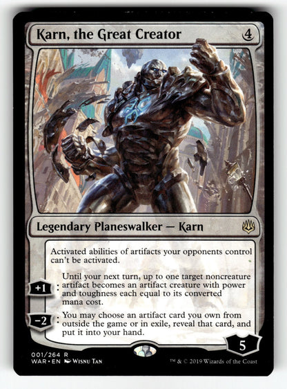 Karn, the Great Creator – 1 WAR: War of the Spark R LP