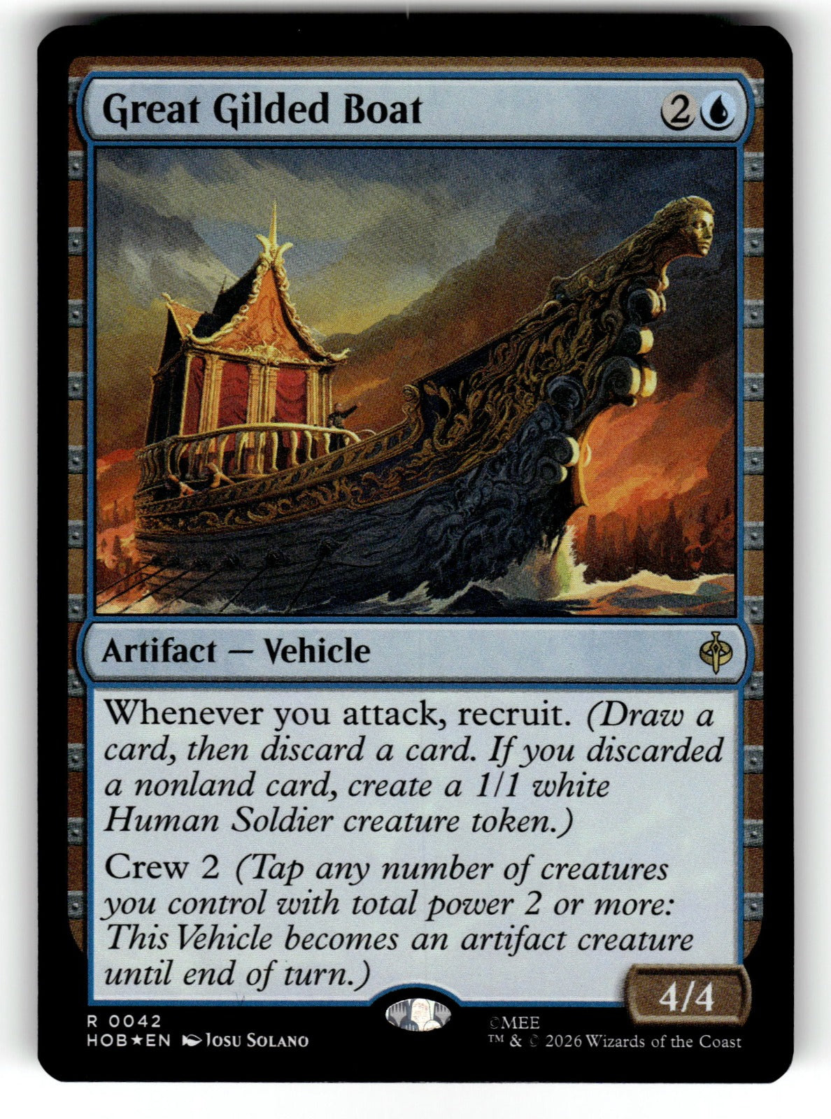 Great Gilded Boat – 42 HOB: The Hobbit R Foil NM