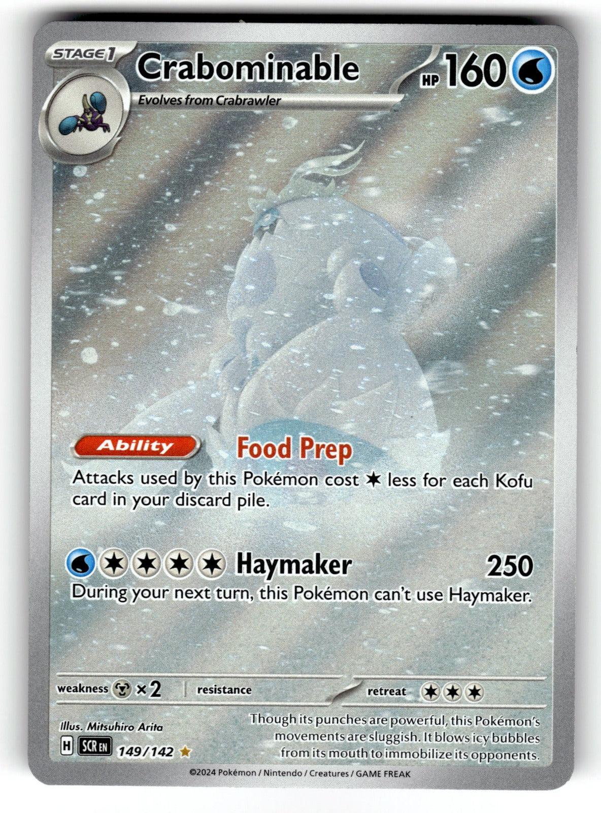 Crabominable – 149/142 SCR: SV07: Stellar Crown Illustration Rare HoloNM