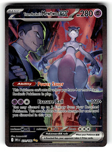 Team Rocket's Mewtwo ex – 231/182 DRI: SV10: Destined Rivals Special Illustration Rare Holo NM