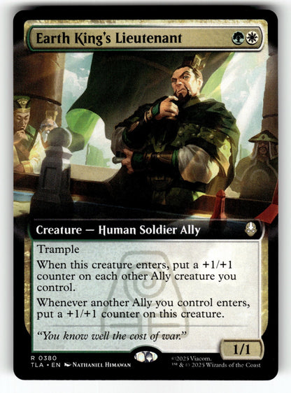 Earth King's Lieutenant (Extended Art) – 380 TLA: Avatar: The Last Airbender R NM