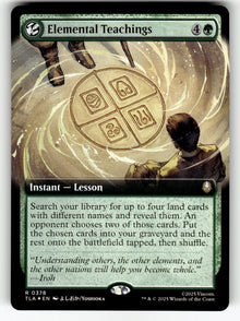 Elemental Teachings (Extended Art) – 378 TLA: Avatar: The Last Airbender R Foil NM