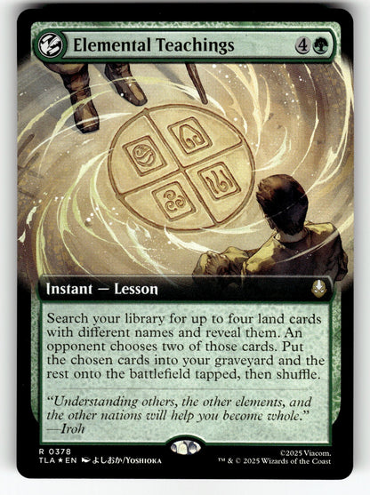 Elemental Teachings (Extended Art) – 378 TLA: Avatar: The Last Airbender R Foil NM