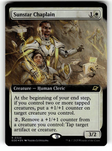 Sunstar Chaplain (Extended Art) – 324 EOE: Edge of Eternities R Foil NM