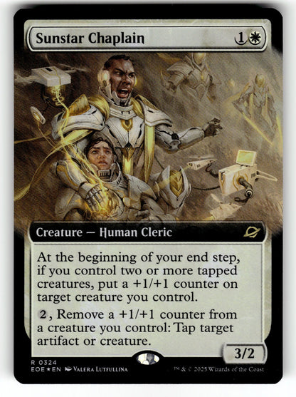 Sunstar Chaplain (Extended Art) – 324 EOE: Edge of Eternities R Foil NM