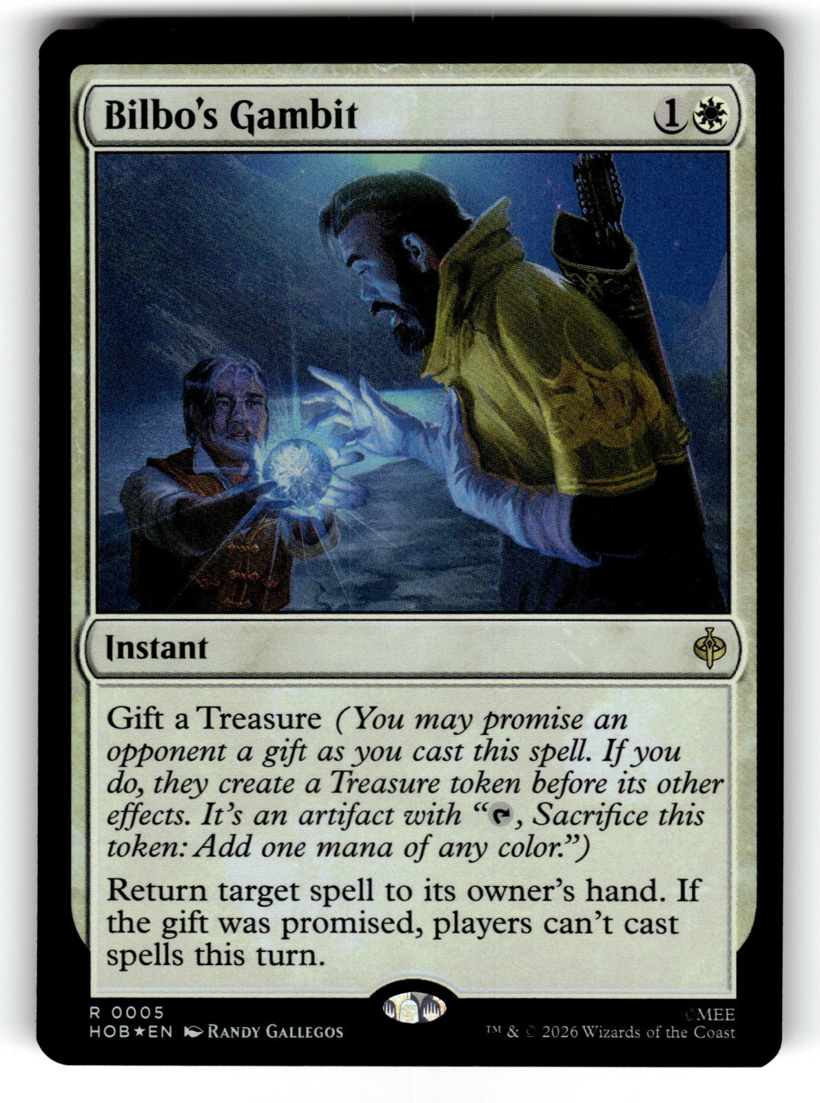 Bilbo's Gambit – 5 HOB: The Hobbit R Foil NM