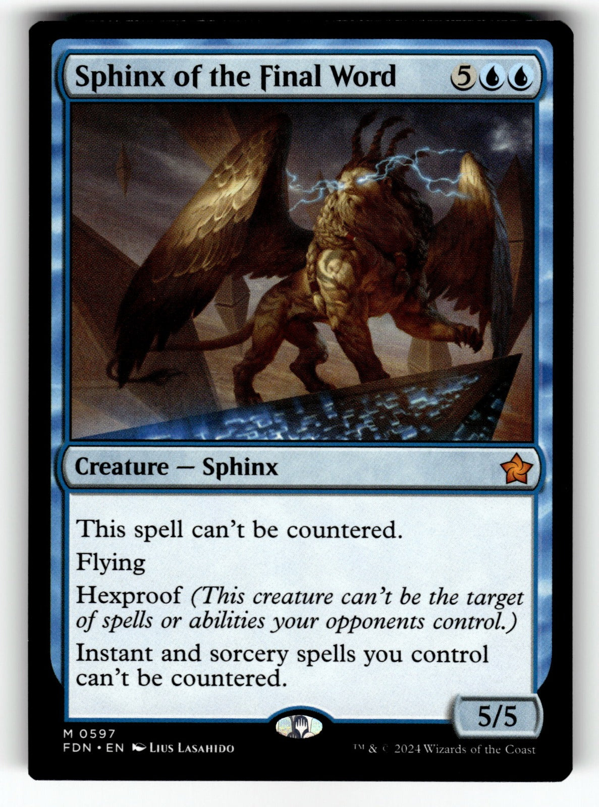 Sphinx of the Final Word – 597 FDN: Foundations M NM