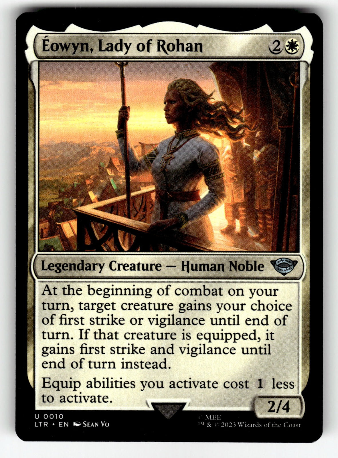 Eowyn, Lady of Rohan – 10 LTR: Universes Beyond: The Lord of the Rings: Tales of Middle-earth U NM