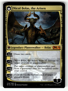 Nicol Bolas, the Ravager – 218 M19: Core Set 2019 M NM (Back)