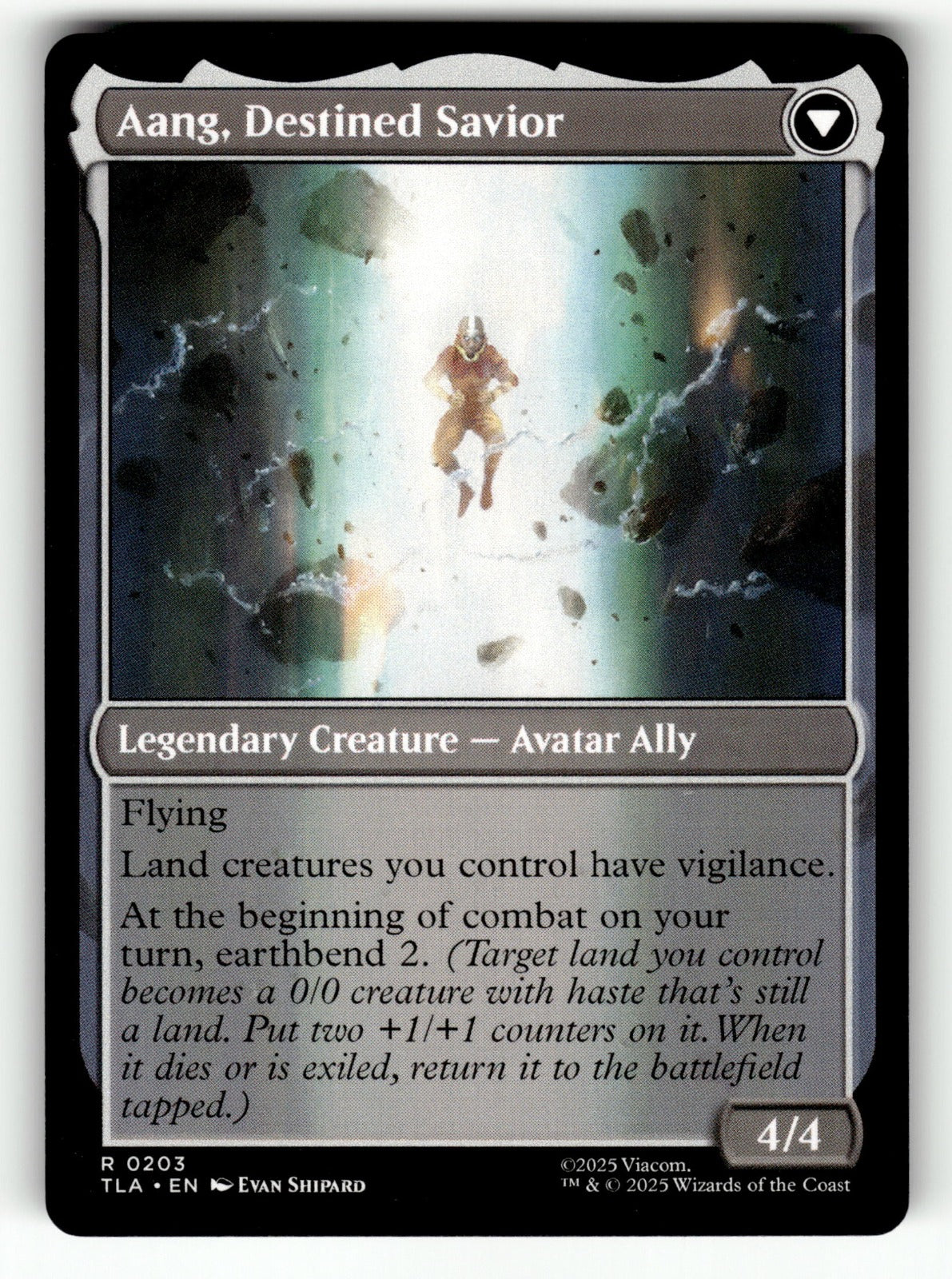 Aang, at the Crossroads – 203 TLA: Avatar: The Last Airbender R NM (Back)