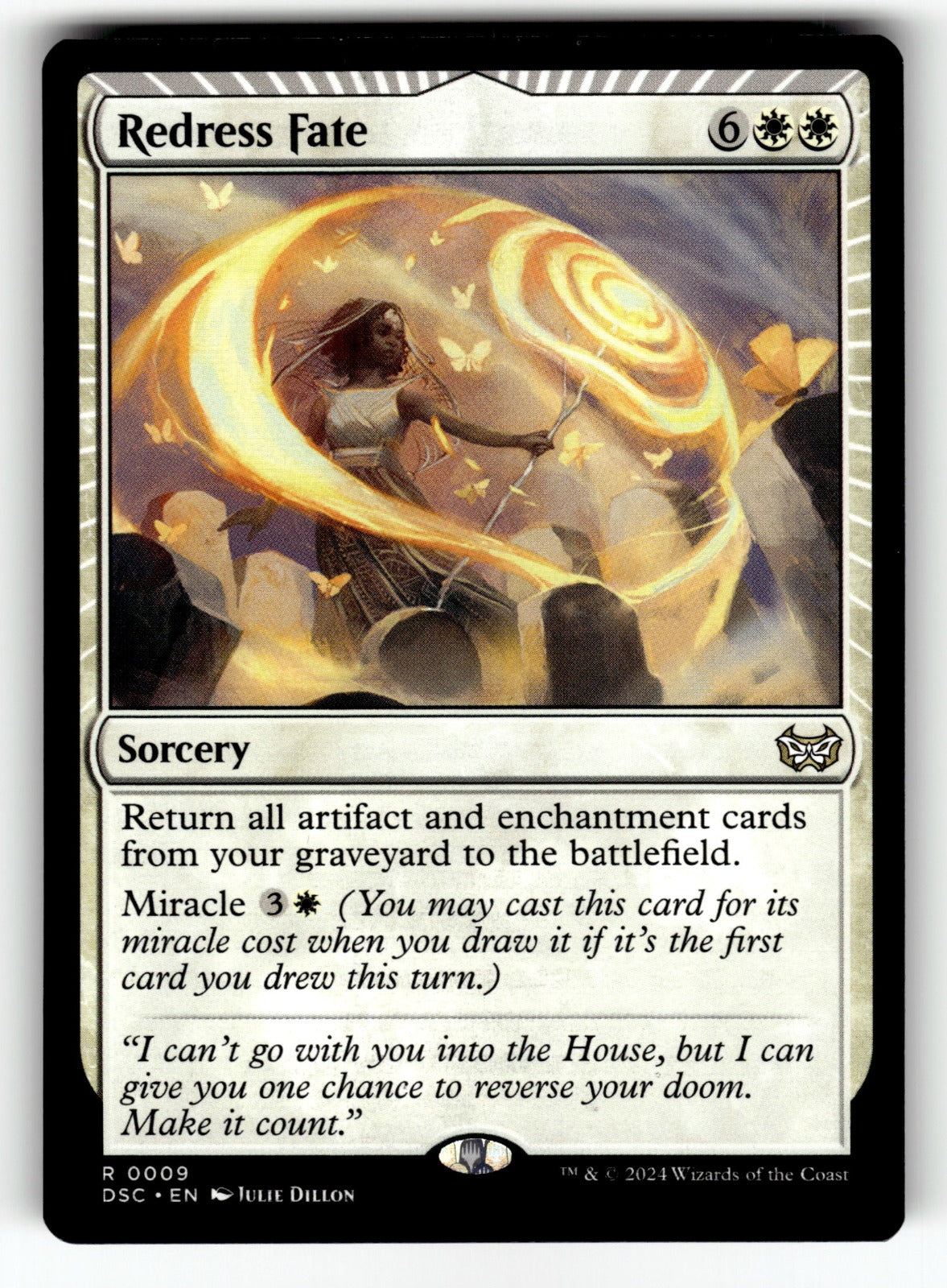 Redress Fate – 9 DSC: Commander: Duskmourn: House of Horror R NM