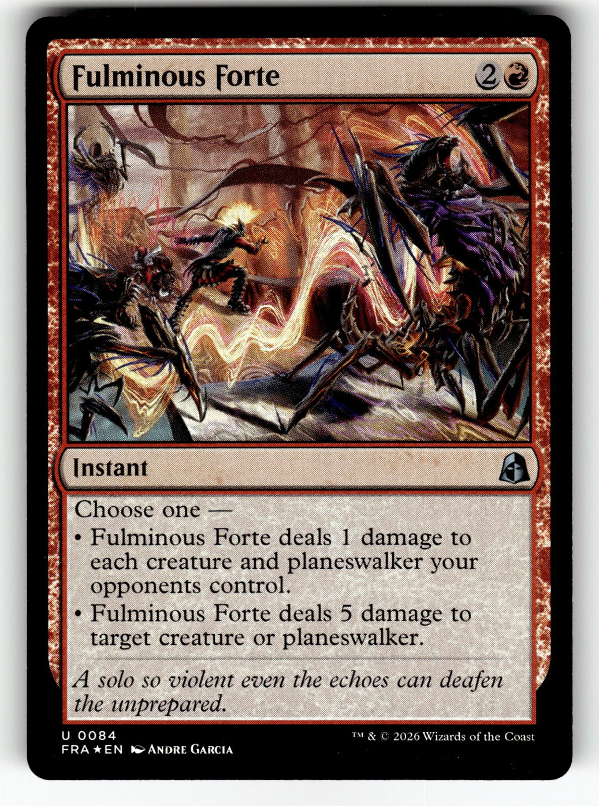 Fulminous Forte – 84 FRA: Reality Fracture U Foil NM
