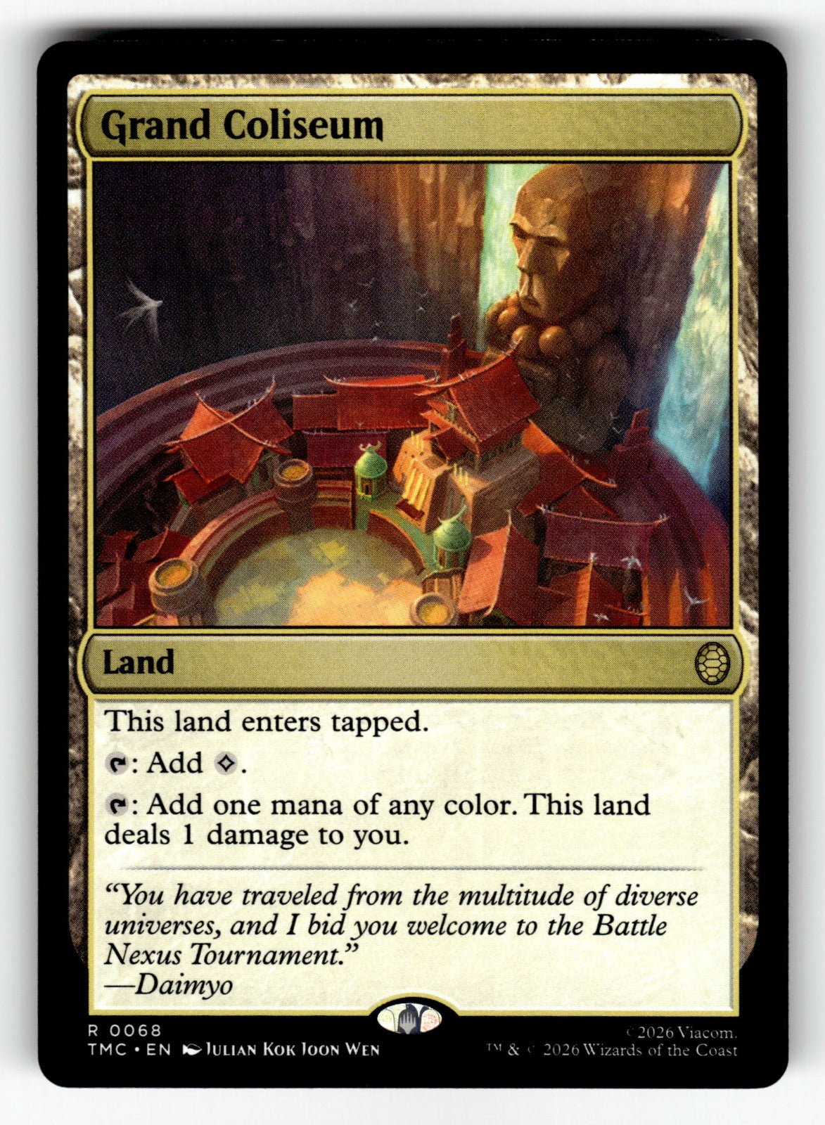 Grand Coliseum – 68 TMC: Commander: Teenage Mutant Ninja Turtles R NM